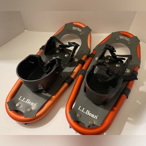 L.L.BEAN Winter Walker 6 Child Aluminum Snow Shoes Orange/Gray/Black - Picture 1 of 6